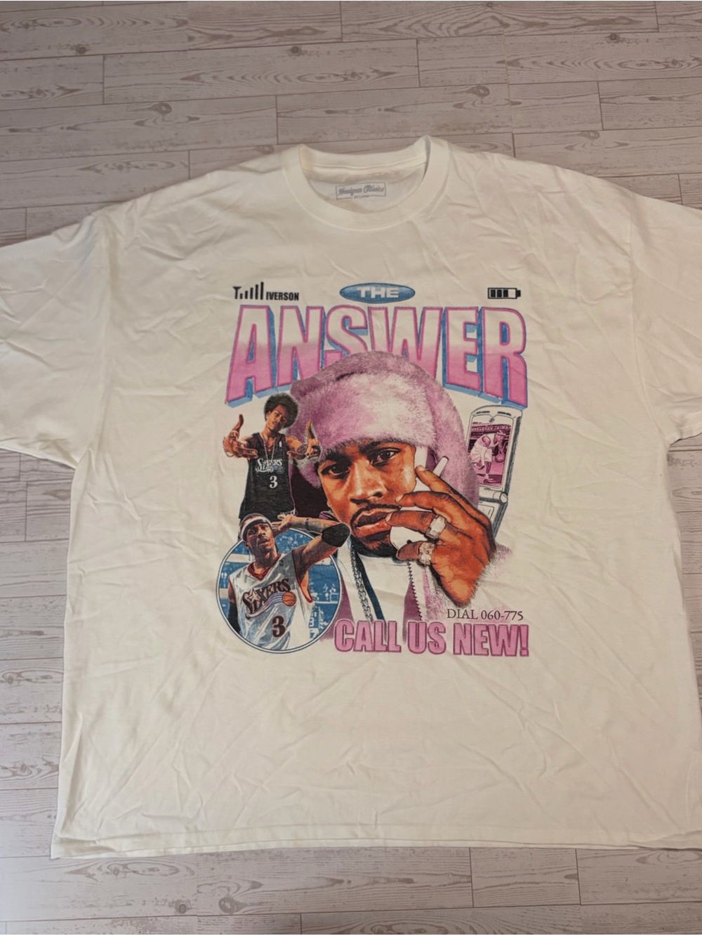 NEW Size 3XL Allen Iverson The Answer Graphic Tee -